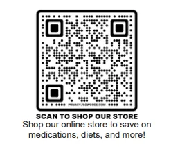 QR code for the Farr West Animal Hospital online pharmacy store